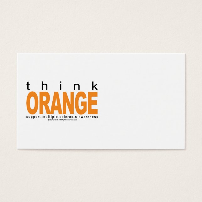 Naranja DE PENSAMIENTO Múltiple de Esclerosis (Frente)