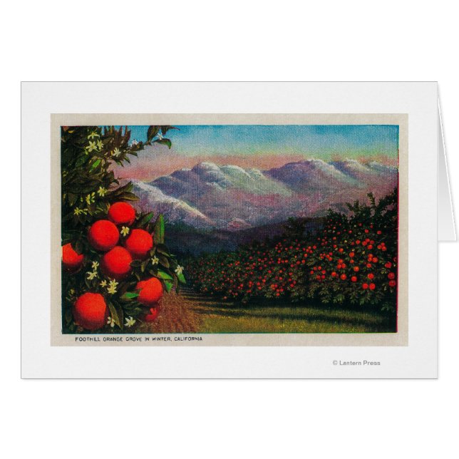 Naranja de pie crece en invernal (Anverso (Horizontal))