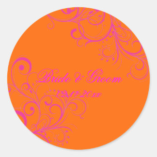 Naranja de PixDezines + pegatinas de bodas de Swir