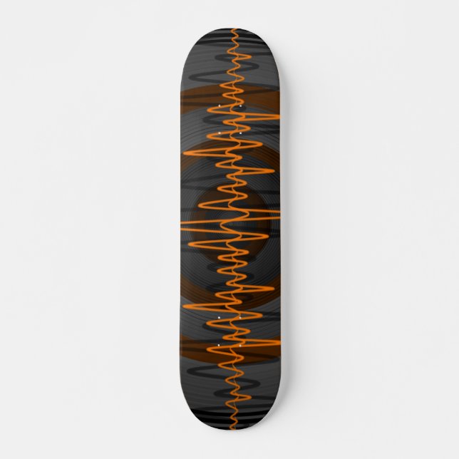 Naranja de sonido skateboard oscuro (Anverso )