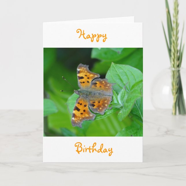 Naranja de tarjetas de felicitación de cumpleaños  (Anverso)