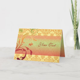 Naranja de tarjetas de felicitación o de invitació