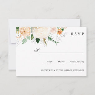 Naranja de verano tardío BODA botánica RSVP