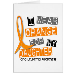 Naranja del desgaste de la leucemia I para mi hija