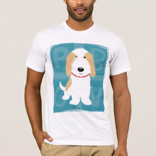 Naranja del dibujo animado de PBGV y camiseta