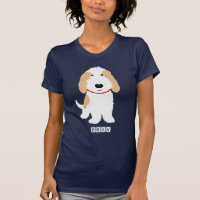 Naranja del dibujo animado de PBGV y camiseta