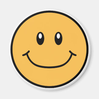 Naranja del imán de la cara sonriente 0001