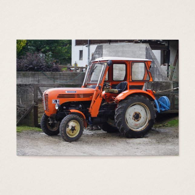 Naranja Diesel Tractor Steyr KL II (Frente)