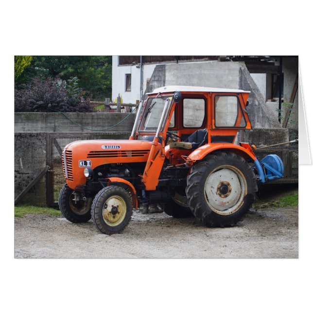 Naranja Diesel Tractor Steyr KL II (Anverso (Horizontal))