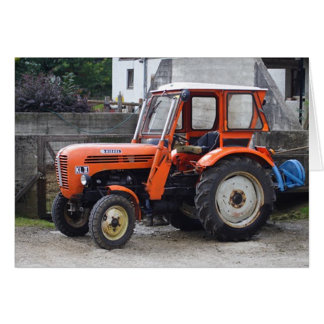 Naranja Diesel Tractor Steyr KL II (Anverso (Horizontal))