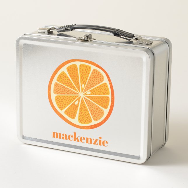 Naranja divertida personalizada de cítricos (Anverso)
