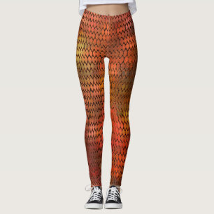 Naranja Dragon Scales Leggings