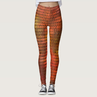 Naranja Dragon Scales Leggings