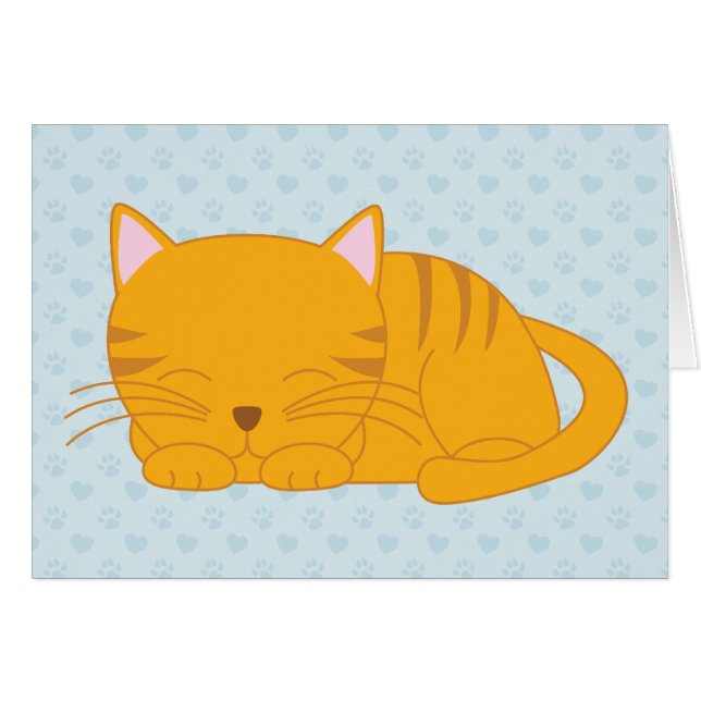 Naranja durmiente Tabby Cat (Anverso (Horizontal))