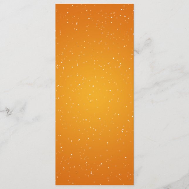 Naranja elegante de la onda el chispear del menú (Anverso)