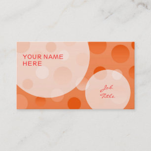 Naranja Fizz burbujas de plantillas de tarjetas de