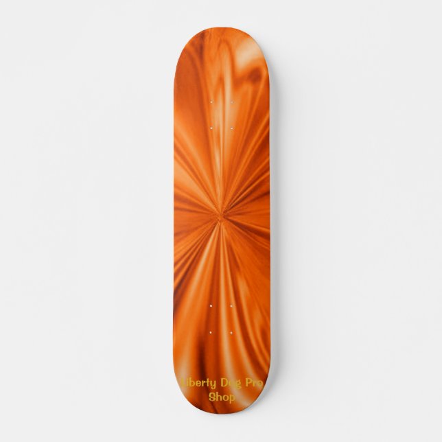 NARANJA FLAMING SHREDDER PRO SKATEBOARDS (Anverso )