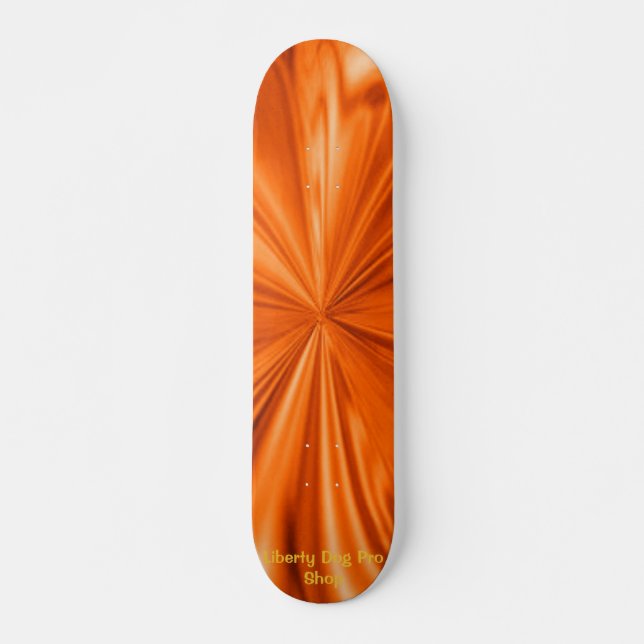NARANJA FLAMING SHREDDER PRO SKATEBOARDS (Anverso )