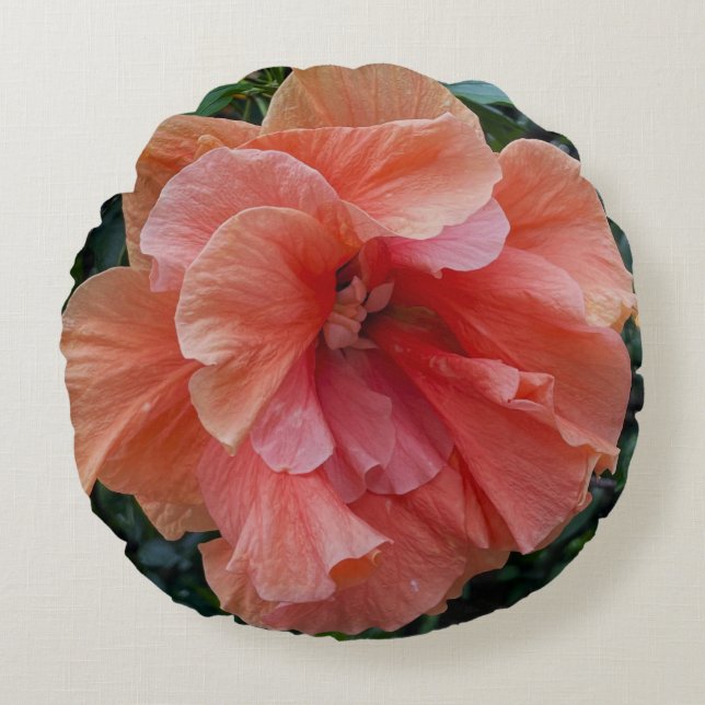 Naranja Flor Foto almohada (Anverso)