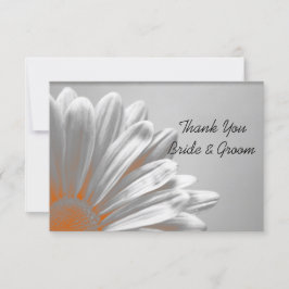 Naranja Floral Highlights Boda Gracias Notas