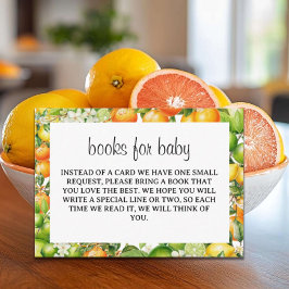 Naranja Foliage Sofisticados Libros para Tarjeta d