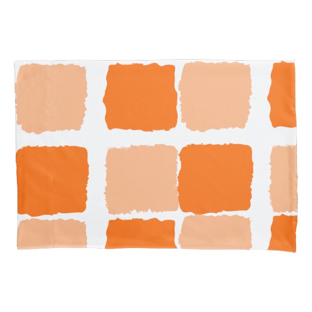 Naranja Funda de almohada Resumen (Anverso)