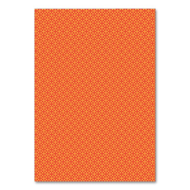 Naranja Geométrico Audaz Número de Mesa Evento de  (Anverso)