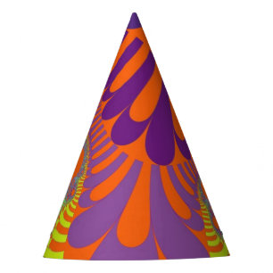 Naranja Gorra Fiesta de Mod Púrpura