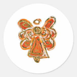 Naranja Guardian Ángel Art Decal Pegatinas