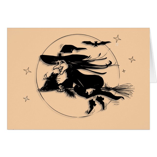 Naranja Halloween Witch (Anverso (Horizontal))