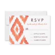 Naranja Ikat RSVP