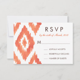 Naranja Ikat RSVP