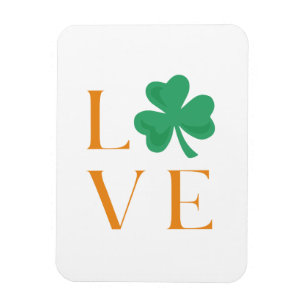 Naranja irlandés del Shamrock Love y el imán verde