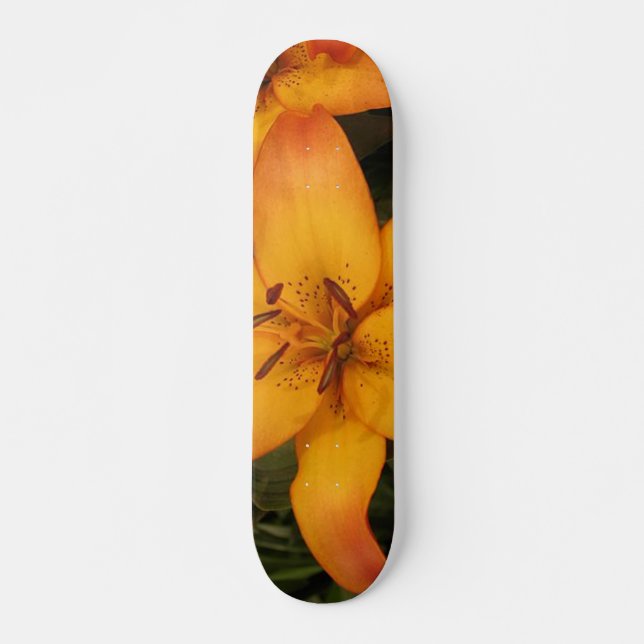 Naranja Lily Skateboard (Anverso )