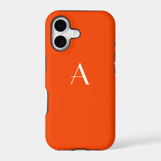 Naranja Monograma Rojo Funda para iPhone 5