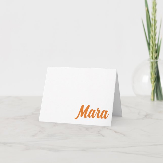 NARANJA, NAVY Auburn, tarjeta personalizada AL (Anverso)