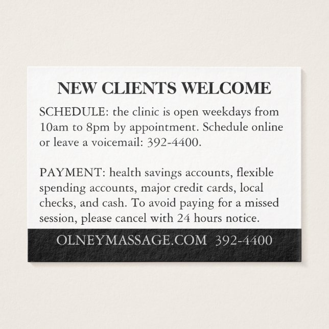 Naranja, negro, blanco para masajes y estética (Atrás)