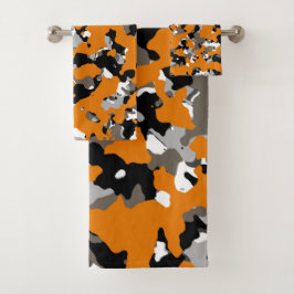 Naranja Negro Gris Camuflaje Tan Camo Impresión