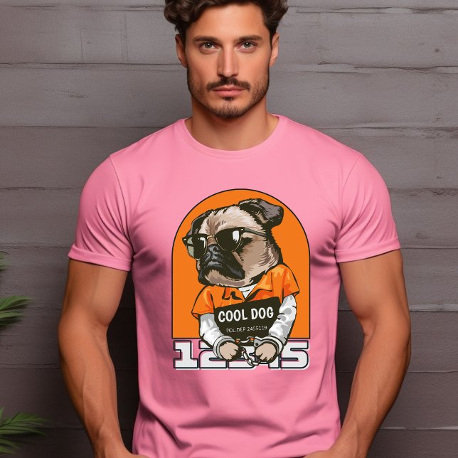 Naranja negro ilustra camiseta de perro de Guay (Subido por el creador)