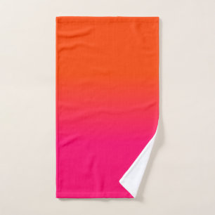 Naranja Neon y color Neon rosa Ombre Sombreado