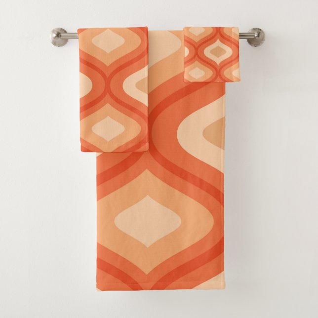 Naranja ocres moderno y beige de mediados de siglo (In situ)