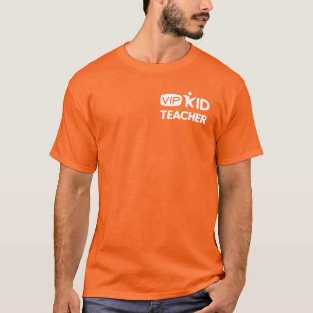 NARANJA Oficial de la Camiseta VIPKID (Anverso)
