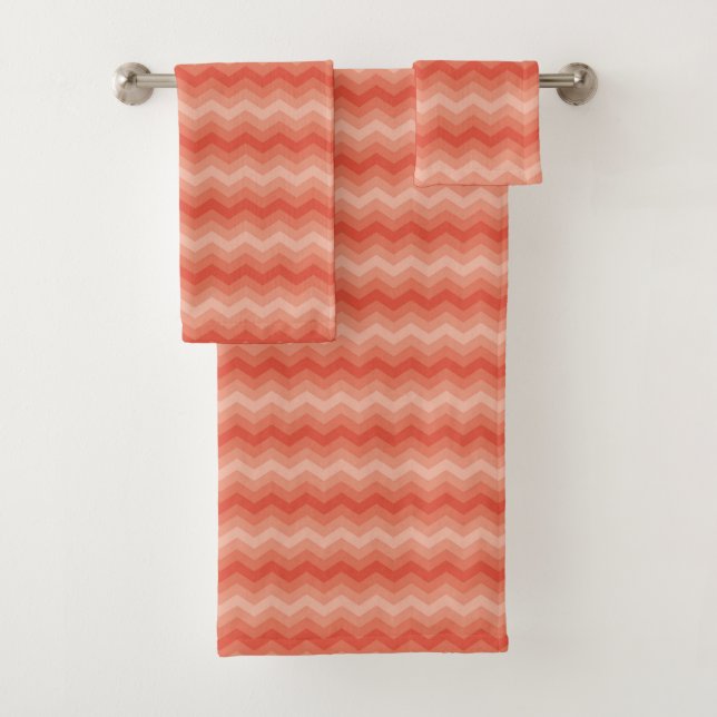 Naranja Peach Chevron (In situ)