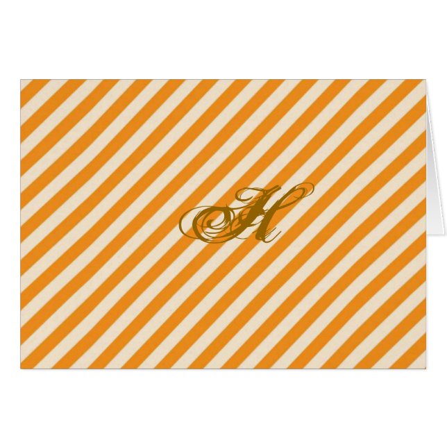 Naranja personalizado a rayas (Anverso (Horizontal))