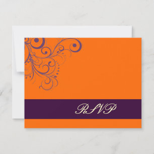 Naranja + Plum Swirls/RSVP requieren invitaciones