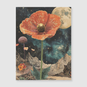 Naranja Poppy Bajo La Luz De La Luna