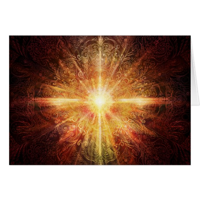 Naranja profundo de la mandala (Anverso (Horizontal))