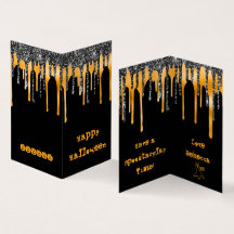 NARANJA Purpurina de MINI Feliz tarjeta de clase d