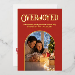 Naranja quemada Navidad bebé anuncio foto