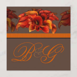 NARANJA QUEMADO DE PixDezines INVITACIONES DE LILY